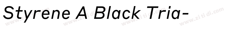 Styrene A Black Tria字体转换